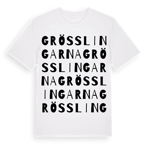 Grösslingarna ordlek t-shirt – ekologisk bomull t-shirt från Pinshirt