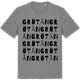 Mid Heather Gray t-shirt med Grötån ordlek t-shirt