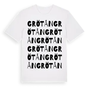 Grötån ordlek t-shirt – ekologisk bomull t-shirt från Pinshirt