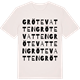 Vintage White t-shirt med Grötevatten ordlek t-shirt
