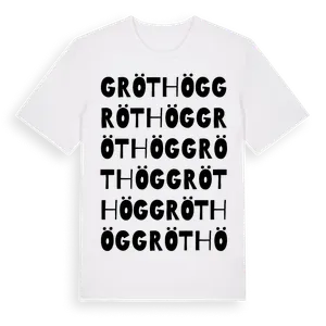 Gröthög ordlek t-shirt – ekologisk bomull t-shirt från Pinshirt