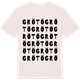 Vintage White t-shirt med Grötö ordlek t-shirt