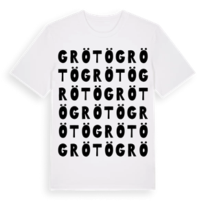 Grötö ordlek t-shirt – ekologisk bomull t-shirt från Pinshirt