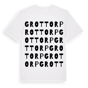 Grottorp ordlek t-shirt – ekologisk bomull t-shirt från Pinshirt