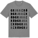 Mid Heather Gray t-shirt med Grubberöd ordlek t-shirt