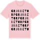 Pink Cotton t-shirt med Grubbetorp ordlek t-shirt