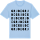 Blue Soul t-shirt med Grude ordlek t-shirt