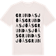 Vintage White t-shirt med Grundasjöås ordlek t-shirt