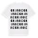 Grunne ordlek t-shirt