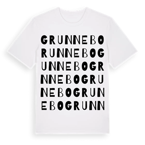Grunnebo ordlek t-shirt – ekologisk bomull t-shirt från Pinshirt