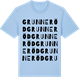 Blue Soul t-shirt med Grunneröd ordlek t-shirt