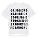 White t-shirt med Grunneröd ordlek t-shirt