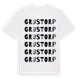 White t-shirt med Grustorp ordlek t-shirt