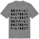 Mid Heather Gray t-shirt med Grymmakärret ordlek t-shirt