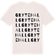 Vintage White t-shirt med Grytehall ordlek t-shirt