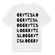 White t-shirt med Gryteskog ordlek t-shirt