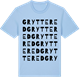 Blue Soul t-shirt med Gryttered ordlek t-shirt