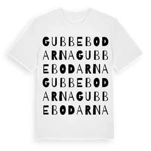 Gubbebodarna ordlek t-shirt – ekologisk bomull t-shirt från Pinshirt