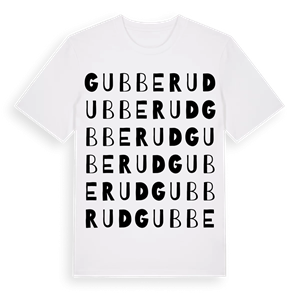 Gubberud ordlek t-shirt – ekologisk bomull t-shirt från Pinshirt