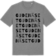 Mid Heather Gray t-shirt med Gudenäset ordlek t-shirt