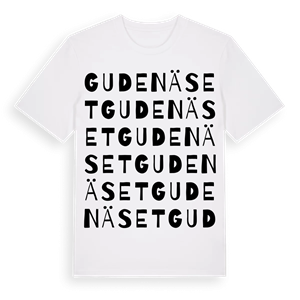 Gudenäset ordlek t-shirt – ekologisk bomull t-shirt från Pinshirt
