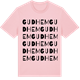Pink Cotton t-shirt med Gudhem ordlek t-shirt
