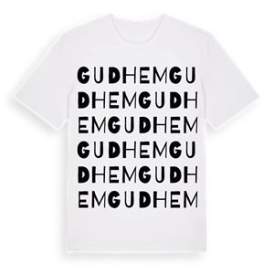 Gudhem ordlek t-shirt – ekologisk bomull t-shirt från Pinshirt