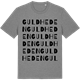 Mid Heather Gray t-shirt med Guldheden ordlek t-shirt
