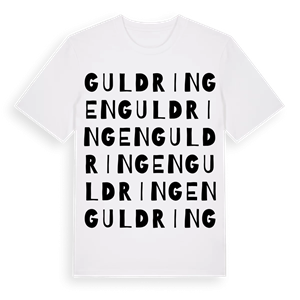 Guldringen ordlek t-shirt – ekologisk bomull t-shirt från Pinshirt