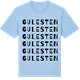 Blue Soul t-shirt med Gule sten ordlek t-shirt