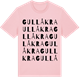 Pink Cotton t-shirt med Gullåkra ordlek t-shirt