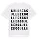 White t-shirt med Gullberg ordlek t-shirt