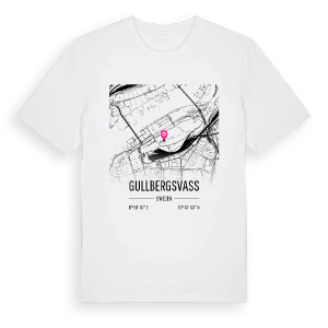 Gullbergsvass karta t-shirt – ekologisk bomull t-shirt från Pinshirt