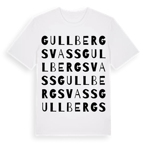 Gullbergsvass ordlek t-shirt – ekologisk bomull t-shirt från Pinshirt