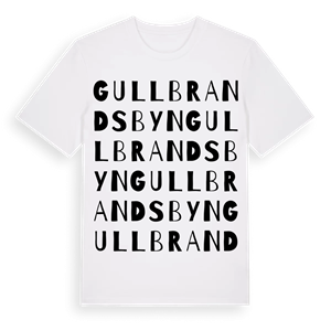 Gullbrandsbyn ordlek t-shirt – ekologisk bomull t-shirt från Pinshirt