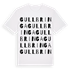 White t-shirt med Gullbringa ordlek t-shirt