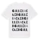 White t-shirt med Gullebacken ordlek t-shirt