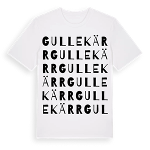 Gullekärr ordlek t-shirt – ekologisk bomull t-shirt från Pinshirt