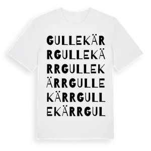 Gullekärr ordlek t-shirt – ekologisk bomull t-shirt från Pinshirt