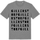 Mid Heather Gray t-shirt med Gullerstorp ordlek t-shirt
