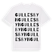 White t-shirt med Gullesbyn ordlek t-shirt