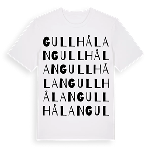 Gullhålan ordlek t-shirt – ekologisk bomull t-shirt från Pinshirt