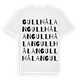Gullhålan ordlek t-shirt