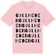 Pink Cotton t-shirt med Gullheden ordlek t-shirt