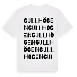Gullhögen ordlek t-shirt – ekologisk bomull t-shirt från Pinshirt