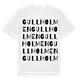 White t-shirt med Gullholmen ordlek t-shirt