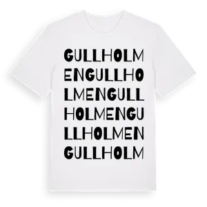 Gullholmen ordlek t-shirt – ekologisk bomull t-shirt från Pinshirt