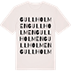 Vintage White t-shirt med Gullholmen ordlek t-shirt