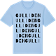 Blue Soul t-shirt med Gulliden ordlek t-shirt