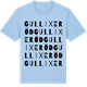 Blue Soul t-shirt med Gullixeröd ordlek t-shirt